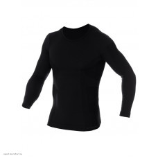 Футболка мужская длинный рукав Brubeck Comfort Wool черная